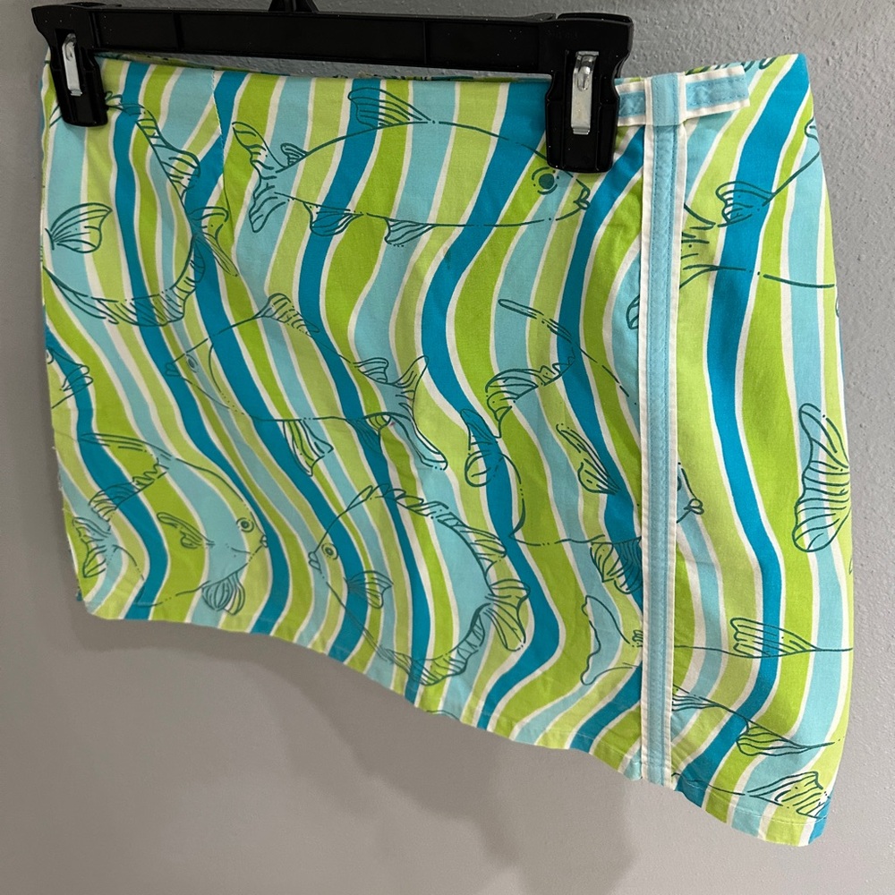 NWOT Lily Pulitzer Fish Short Skirt size 10